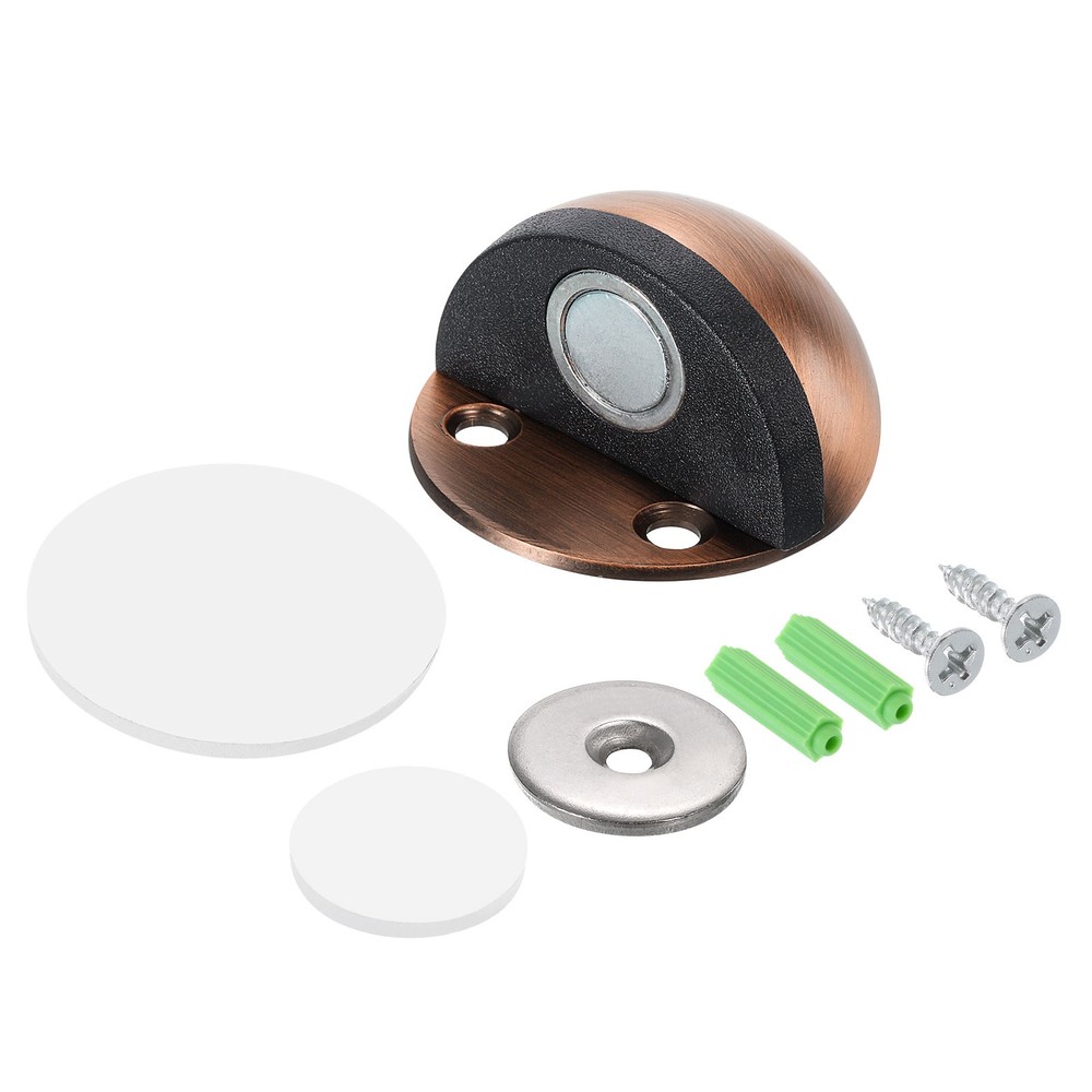 Magnetic Door Stopper Catch, Stainless Steel Floor Door Stops, Copper Tone