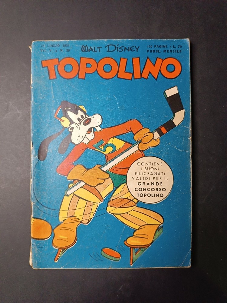 1951 Walt Disney Original Mickey Mouse Comic Number 30 (VIP 2) No Vouchers-image