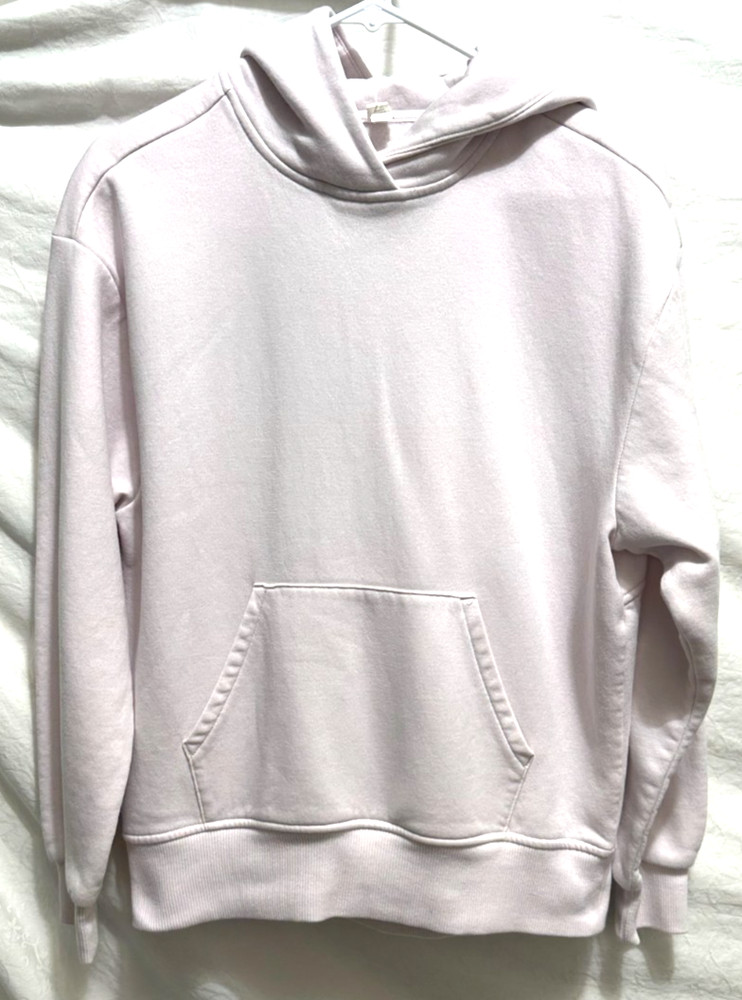 Zella Ultra Cozy Women's XS Light Pink Pullover Hooded Relaxed Fit Sweatshirt