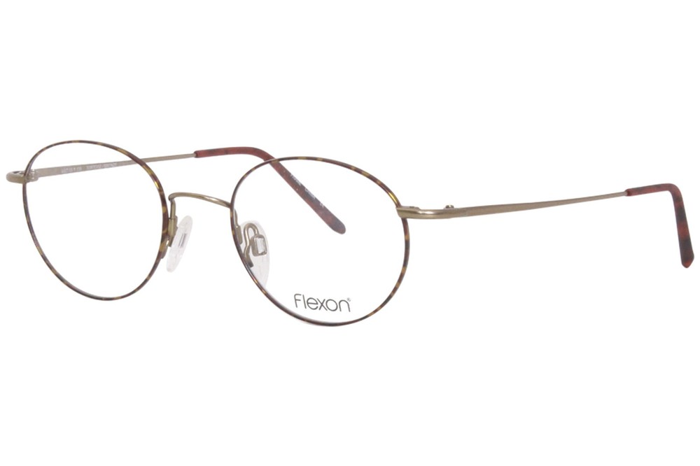 Flexon 623 215 Men's Tortoise & Bronze Full Rim Optical Eyeglass Frame 46mm Stylish Durable Design