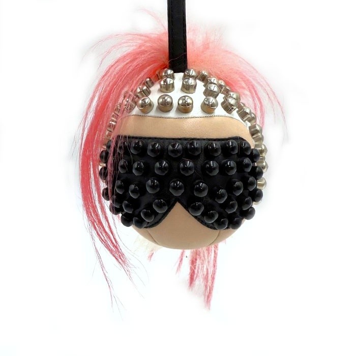 RARE FENDI Karl Lagerfeld Punky Pink Monster Bag Charm Bug i0213lq007132 Free