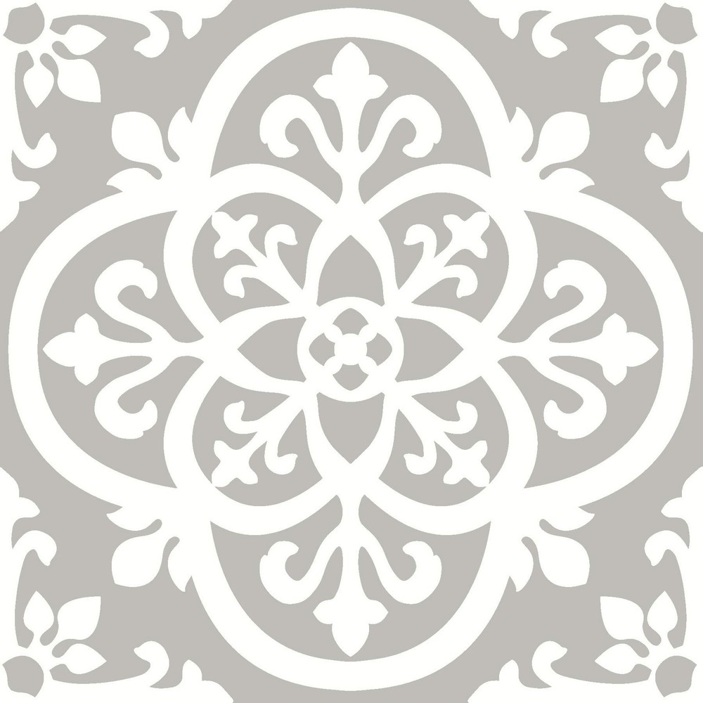 Grey Medina Peel & Stick Floor Tiles FP2942 - Easy Install