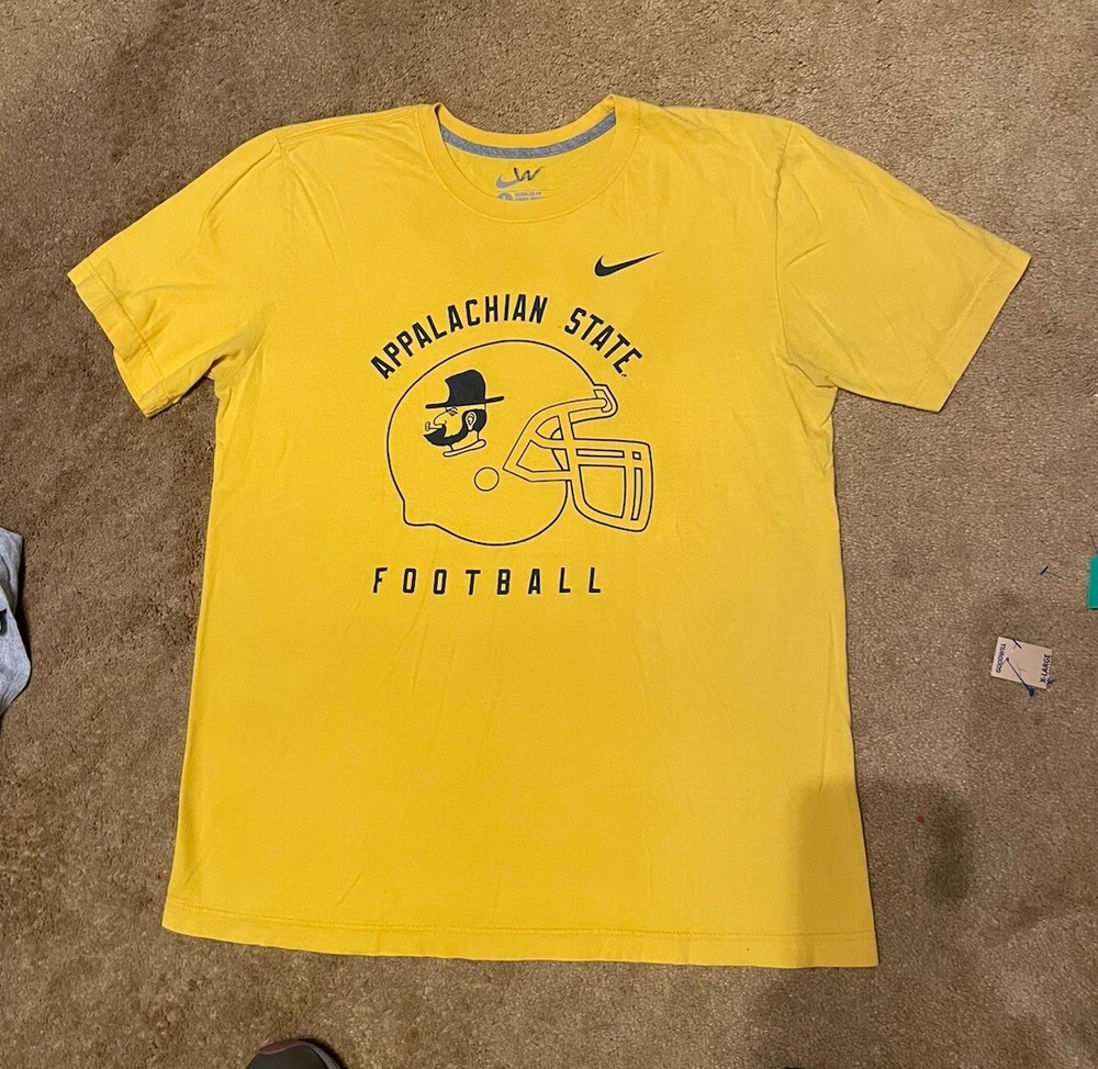 Vintage Appalachian State Mountaineers Nike Football TEAM ISSUED Shirt Size L