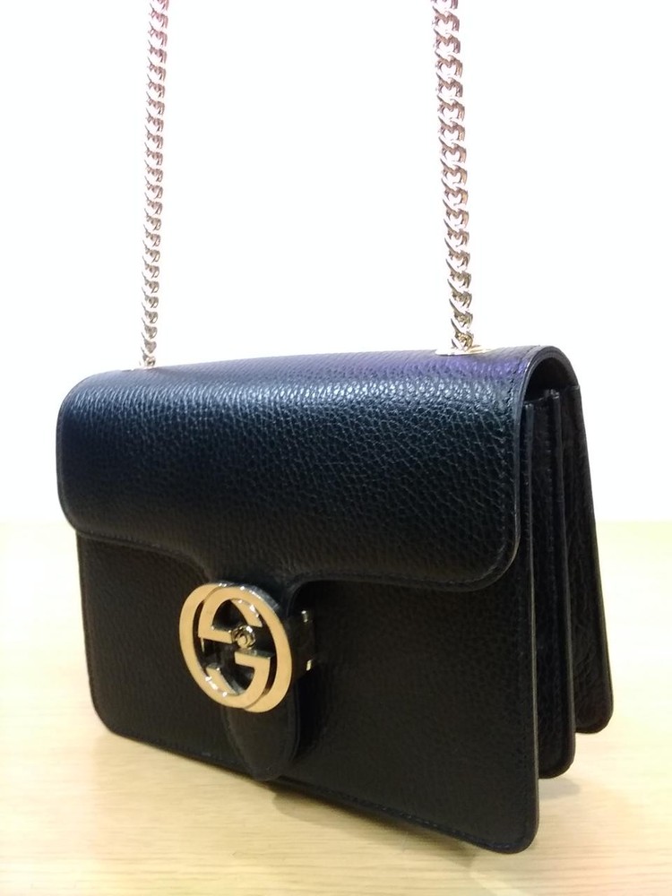 GUCCI Interlocking G Shoulder Bag 510304 in Black 327684