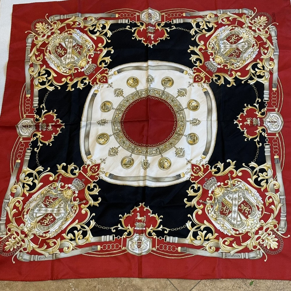 Vintage Mondi 100% Silk Scarf 87x87 cm – Old Money Quiet Luxury Capsule Wardrobe