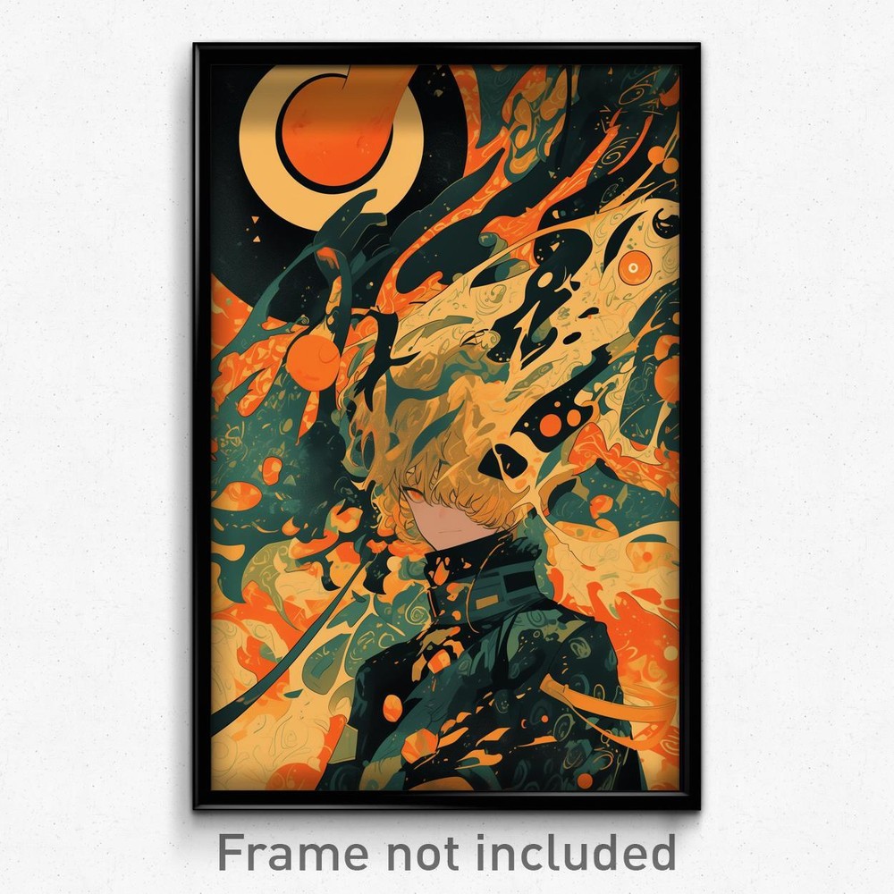 Lazy Boy Movie Art Poster with Golden Asymmetrical Wings Film Print