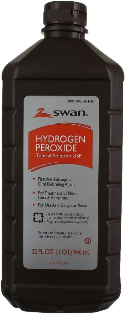 1 paquete - Peróxido de hidrógeno Swan 0869470710, 32 OZ