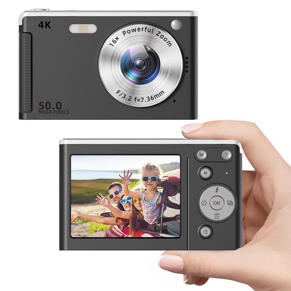 Digital Camera HD 1080P/4K 50MP 2.8'' LCD Display Screen 16X Zoom Anti-Shake