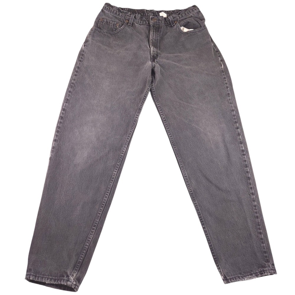 Vintage 90s Levis 560 Jeans Men 36x32 (33x31) Black Baggy Loose Fit Tapered Leg