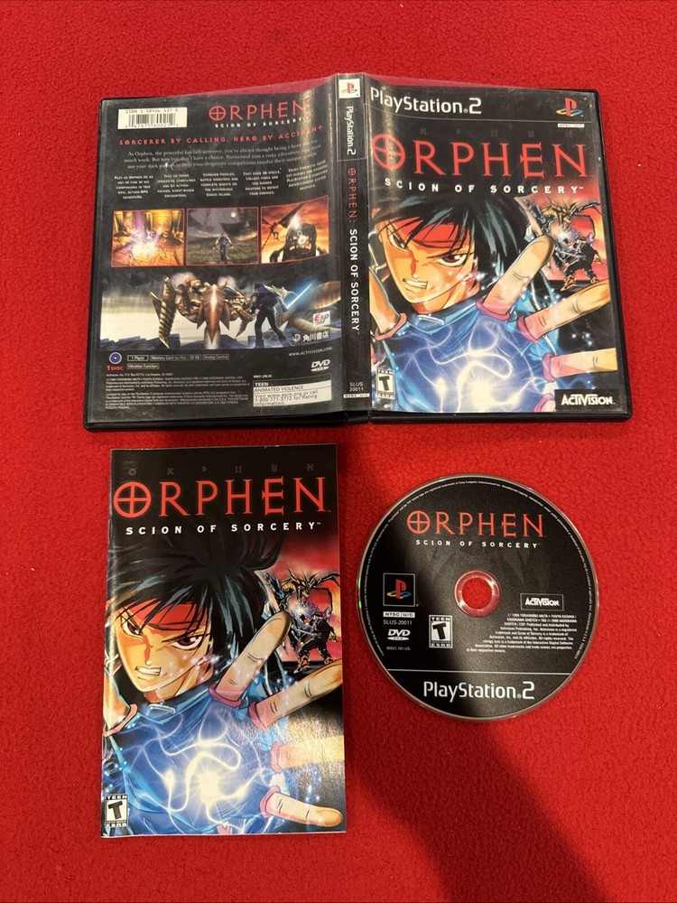 Orphen Scion of Sorcery PS2 2000 Complete with Reg Card CIB