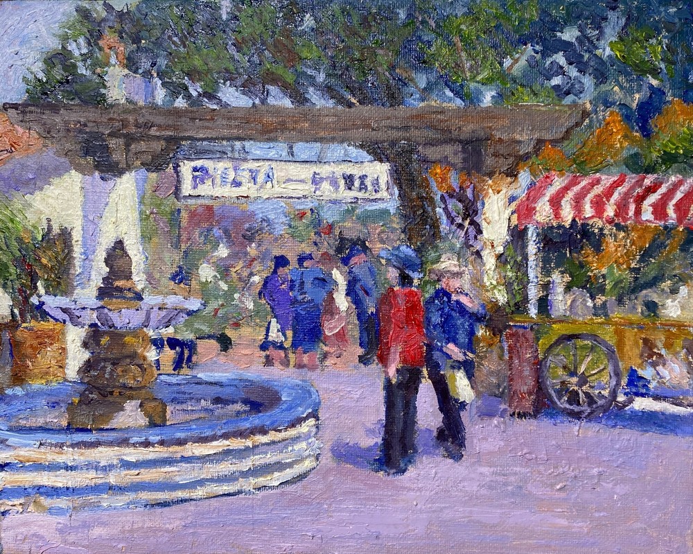 Impressionist Oil Painting with Historic Charm and Rustic Colors - Perfect Art
