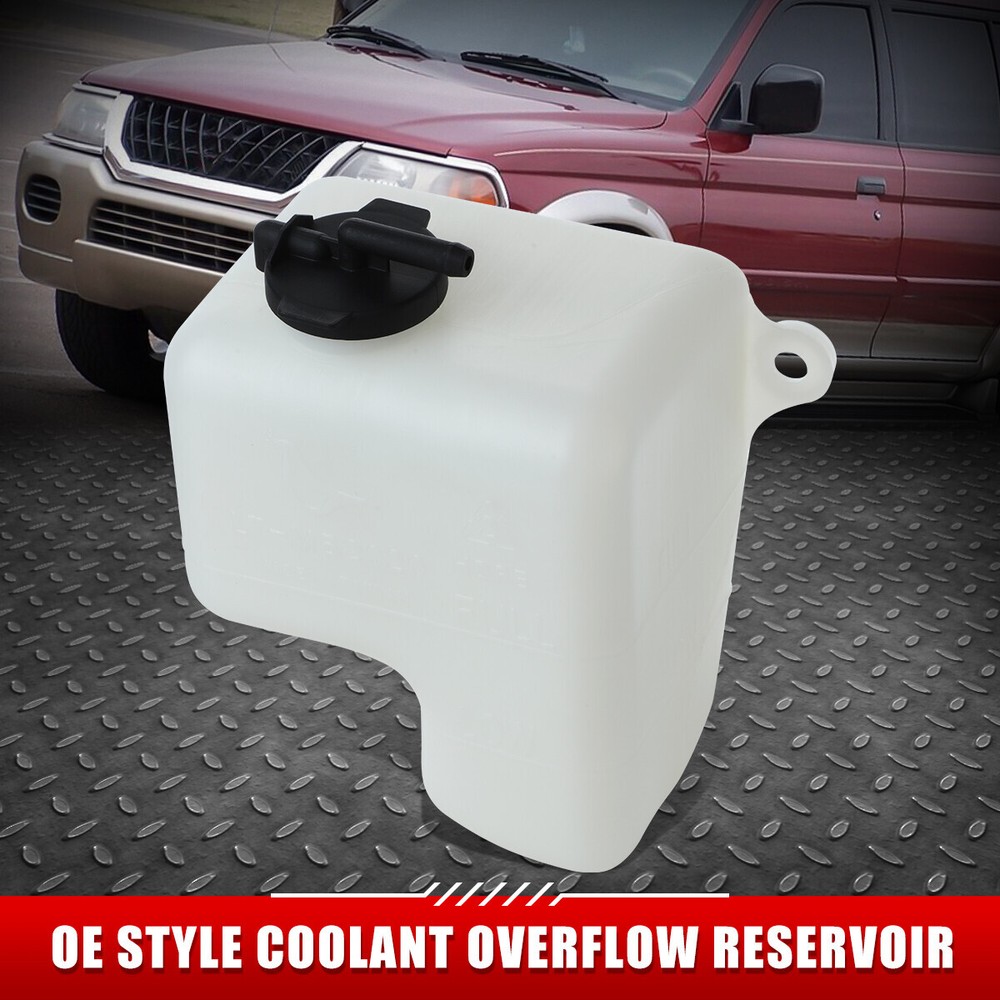 FOR 01-04 MIT MONTERO SPORT OE STYLE COOLANT OVERFLOW RESERVOIR TANK BOTTLE+CAP
