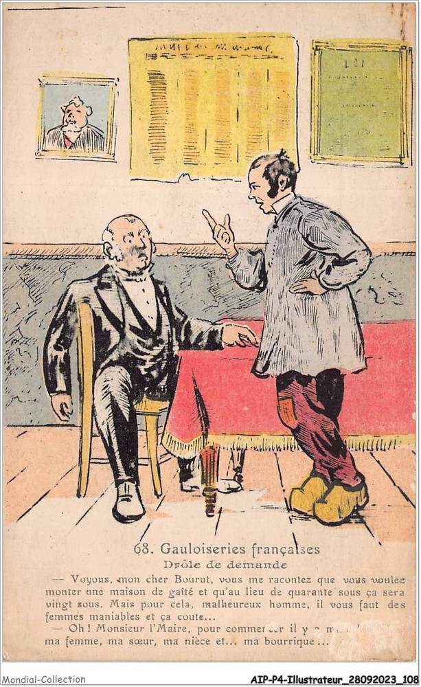 Aipp4-0389 - Illustrator - French Gallantries - Funny Request