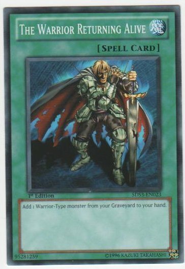 Warrior Returning Alive 5DS3-EN023 Common 1st Edition x3 Lightly Played