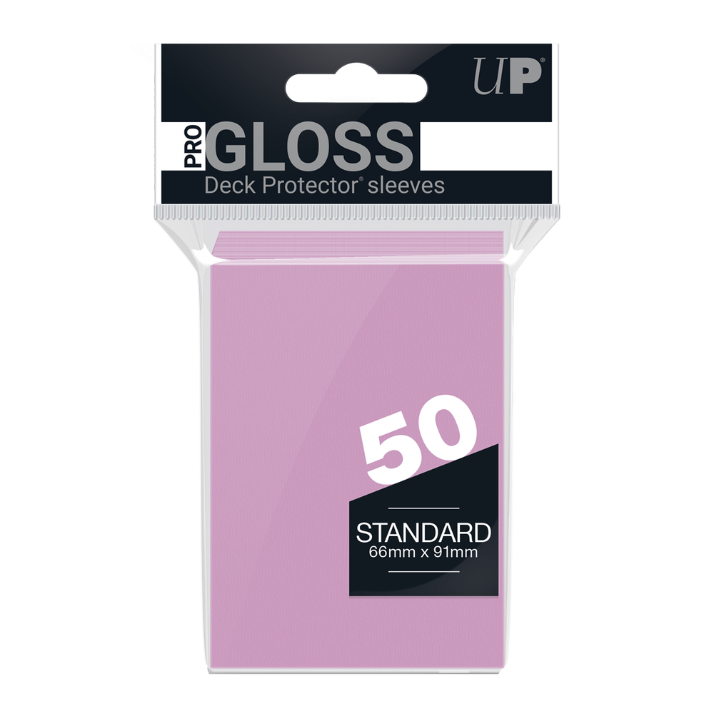 Solid Sleeves (50ct) - Pink (Ultra Pro) Ultra Pro GAMING SUPPLY BRAND NEW