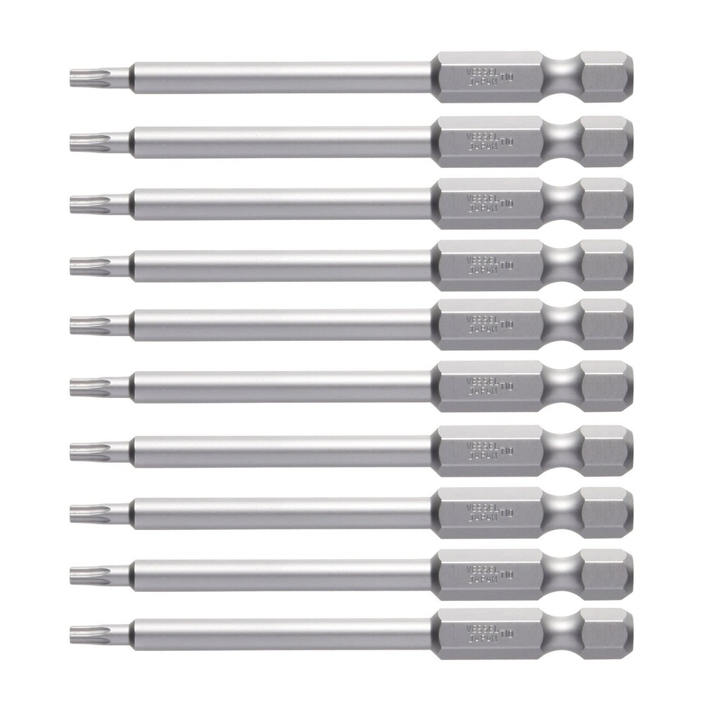 VESSEL Torx Bit T10 x 75mm Set of 10 J ZP