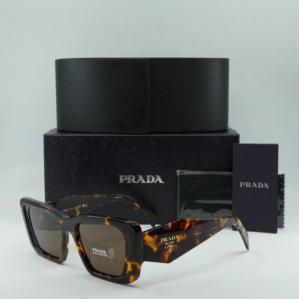 Prada PR08YS Havana Honey Brown Sunglasses 51-18-145 Authentic New