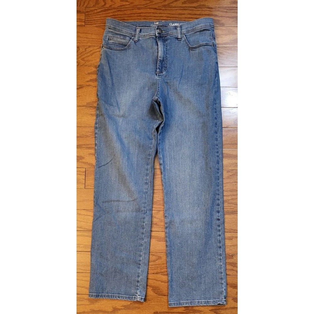 LEE Platinum Label Classic Fit Straight Leg Denim Jeans Women's Size 12 Medium