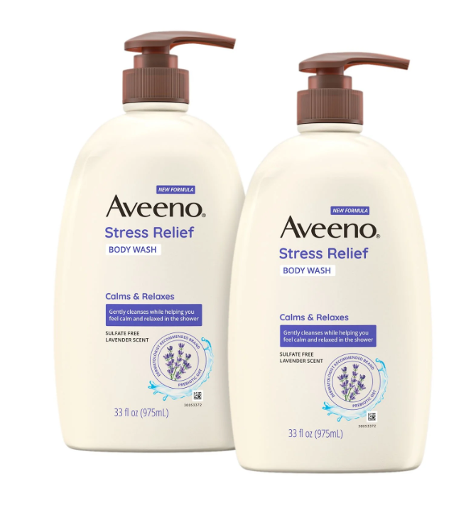 Aveeno Stress Relief Body Wash, 33 fl. oz., 2 pk.