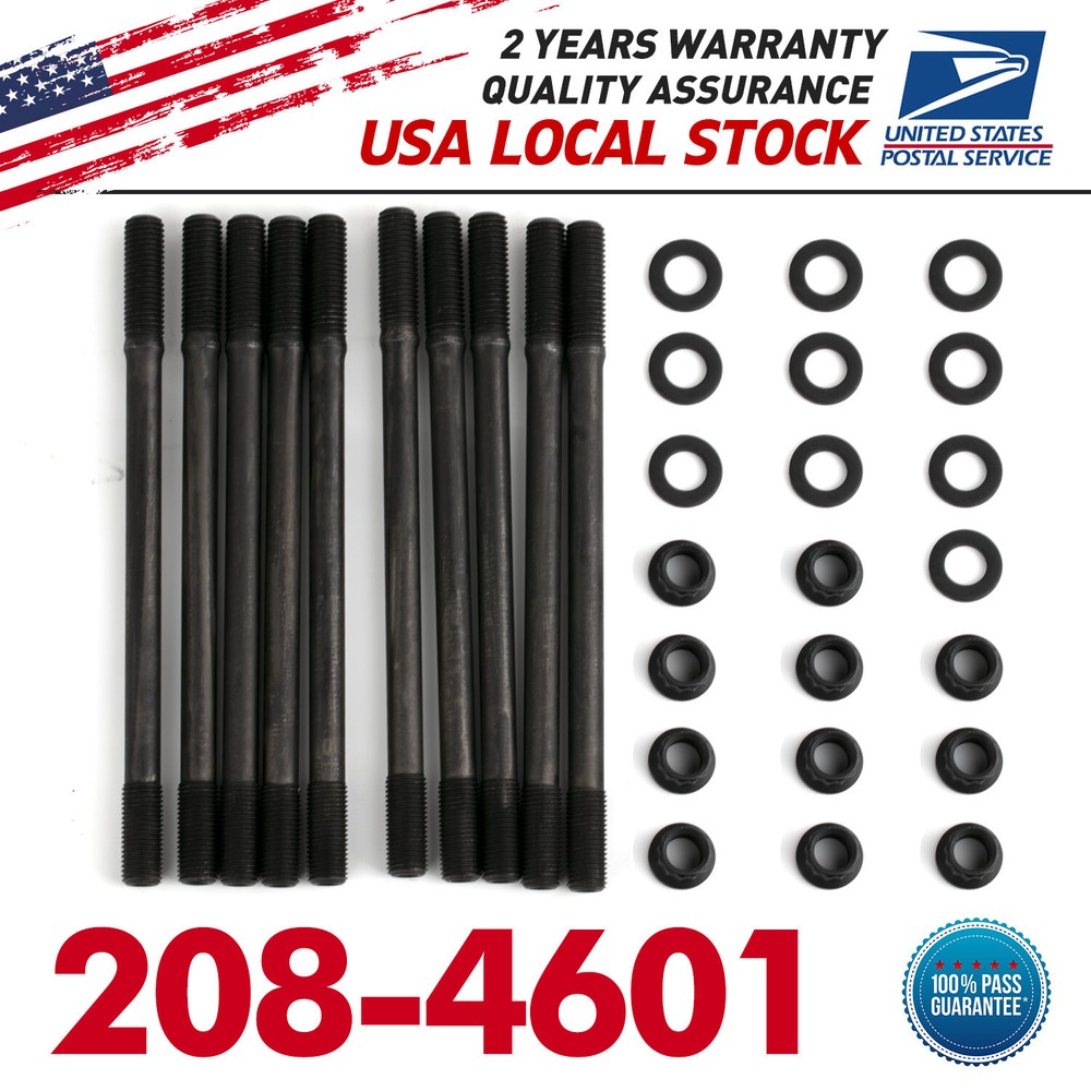 MGT 208-4601 Cylinder Head Stud Kit with 12-Point Nuts for Acura Integra GSR B17a