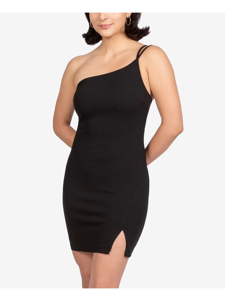 B DARLIN Womens Black Scuba Crepe Sleeveless Short Dress 9\10