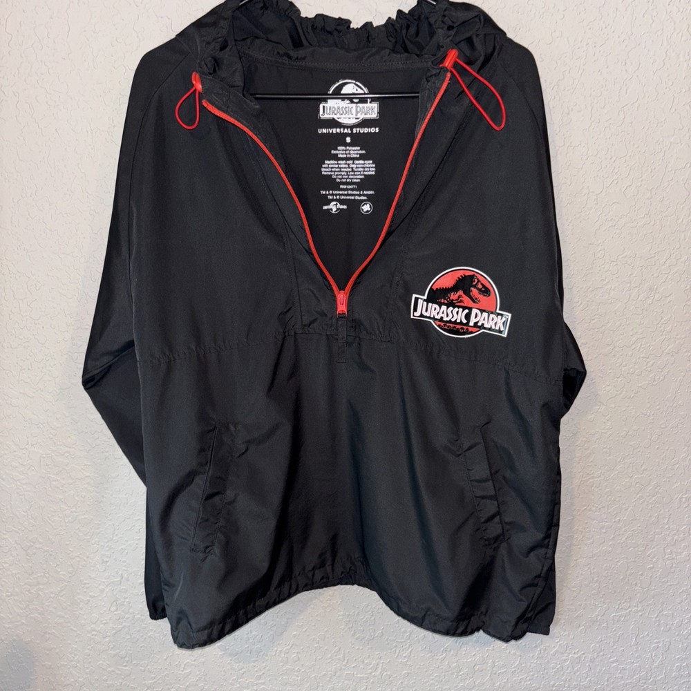 Jurassic Park Universal Studios EXCLUSIVE Windbreaker Hoodie Size S