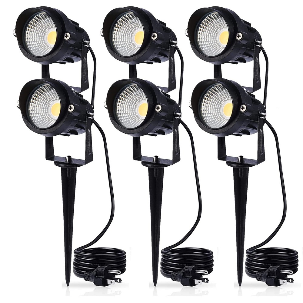 Outdoor LED Landscape Lights Warm White 120V AC Waterproof Garden Spotlight