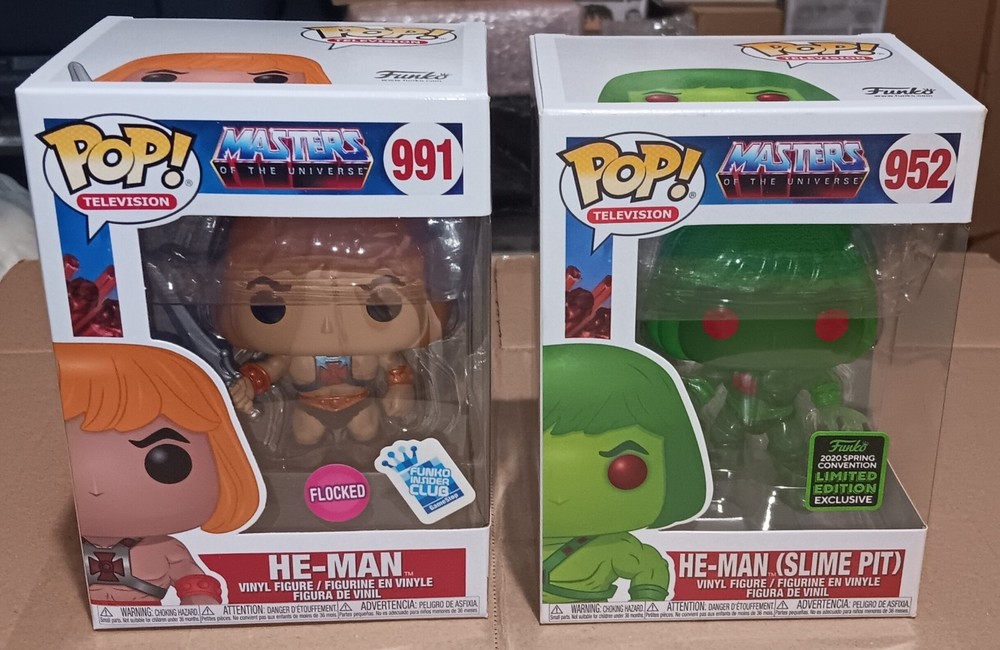 Funko POP! - Masters of the Universe - He-Man Slime Pit & He-Man Flocked - NM