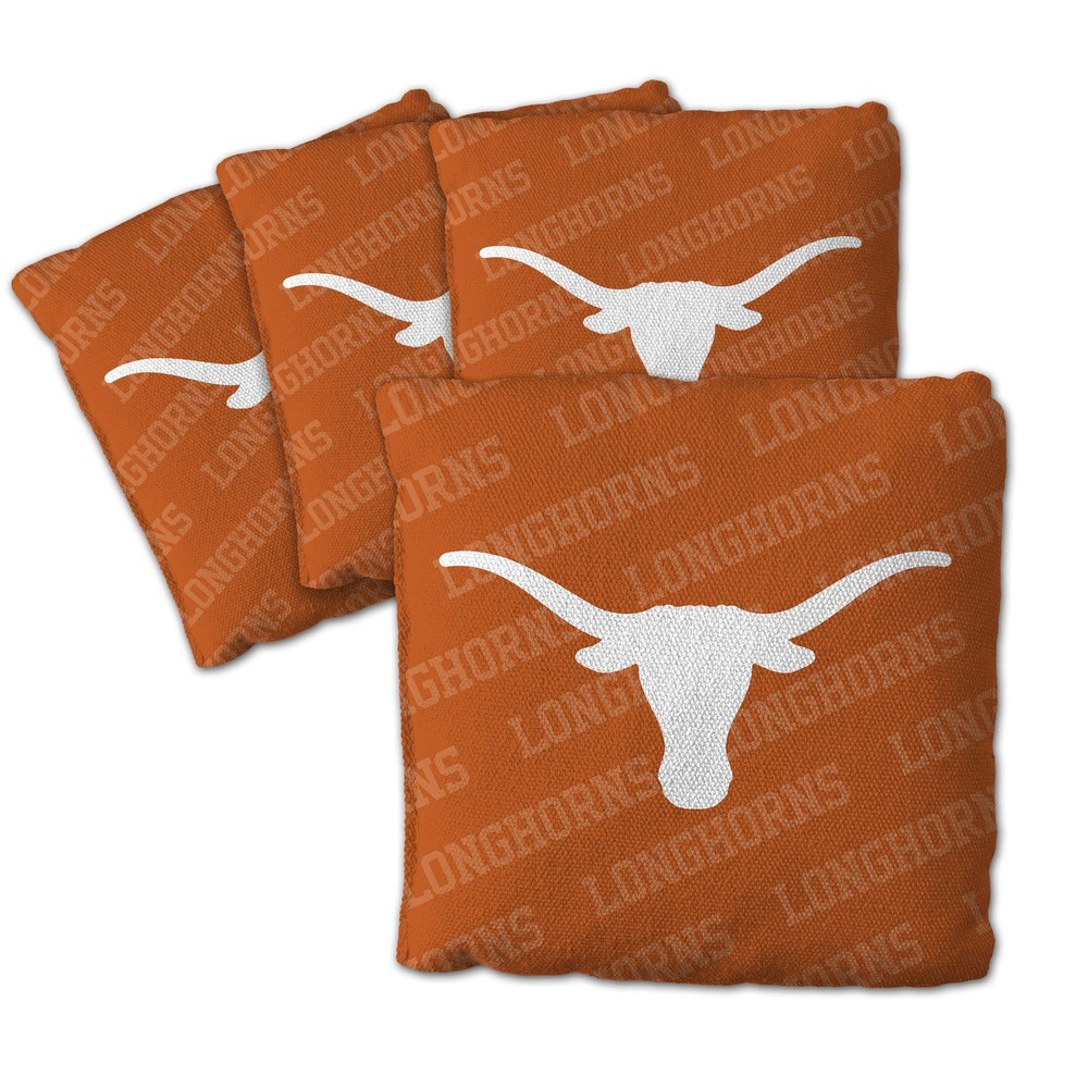 NCAA Texas Longhorns 4-Pack Orange Cornhole Bags