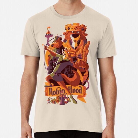 Robin Hood Cartoon Merch S to 5XL Made in the USA T-Shirt