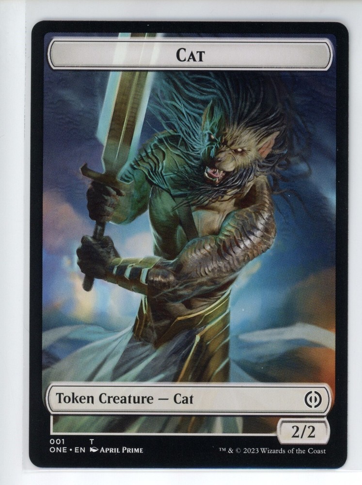 CAT TOKEN All Will Be One #1 NM+ MTG Magic The Gathering