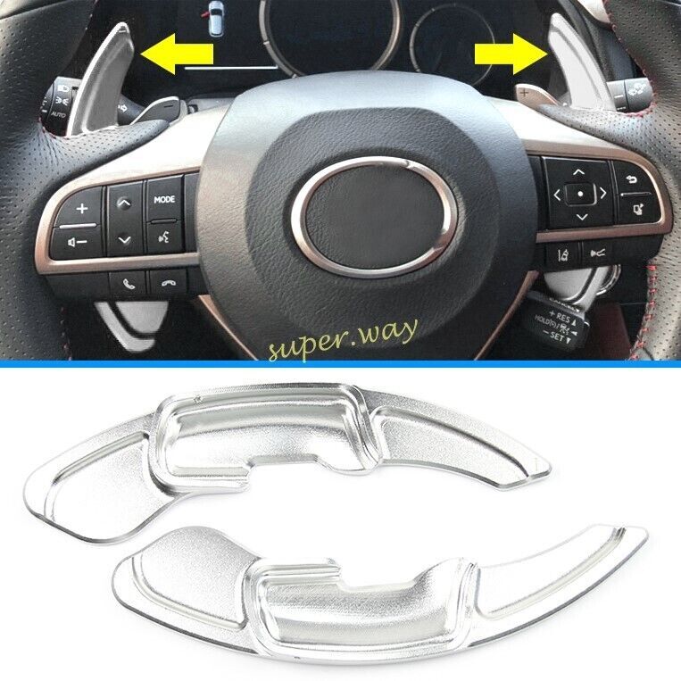 Steering Wheel Extension Paddle Shifter For Lexus GS RX 200t 300  450h 350Silver
