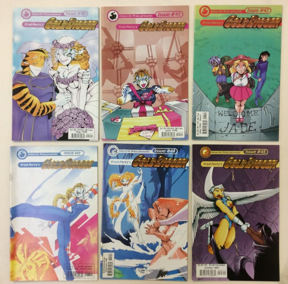 Gold Digger #40-50 with Variant VF/NM to NM- Antarctic Press 1998-99