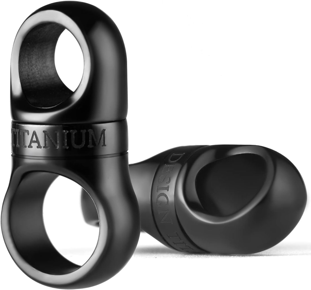 Titanium Key Ring, Key Chain Rings Heavy Duty Swivel Keyrings Carabiner Keychain