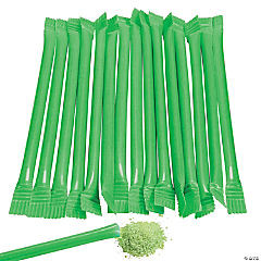 Colorful Green Candy Straws - 240 Piece Fun Treats Pack