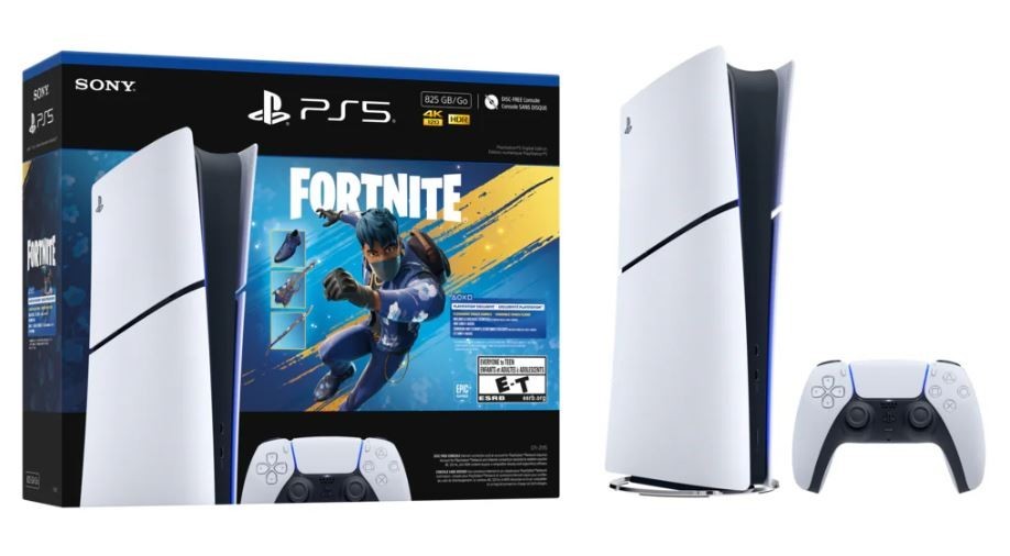 Sony PS5 Digital Edition Console- 825GB Fortnite Flowering Chaos Bundle New! 🎅