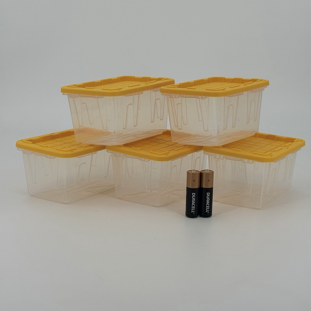 LOT of 5 Lowe’s Teeny Tiny Tote Mini Storage Container With Lids Lowes Viral