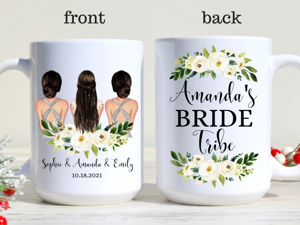 Bride Tribe Mug Custom Sisters Gift Bridesmaid Proposal Mug Best Friend Wedding