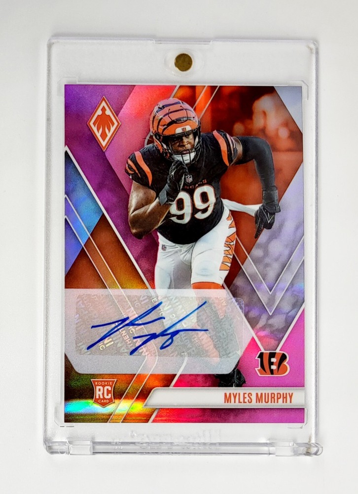 MINT #/99 PINK RC AUTO 2023 Phoenix Myles Murphy RC #153 CINCINNATI Bengals NFL