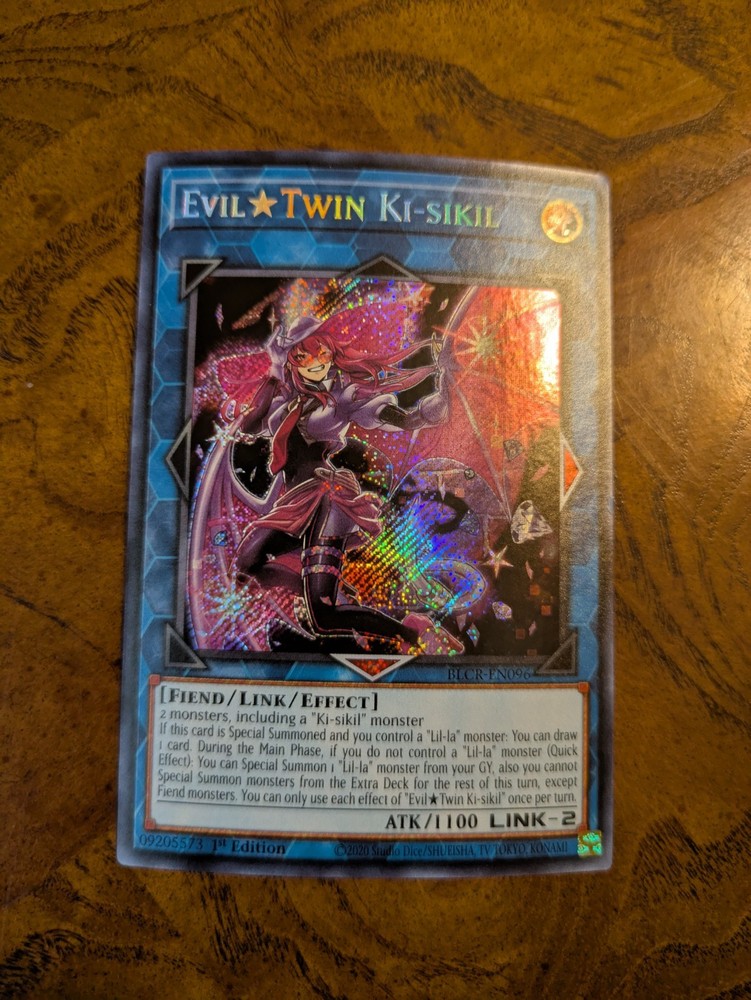 Evil Twin Ki-Sikil BLCR-EN096 Secret Rare 1st Ed NM Yugioh Card