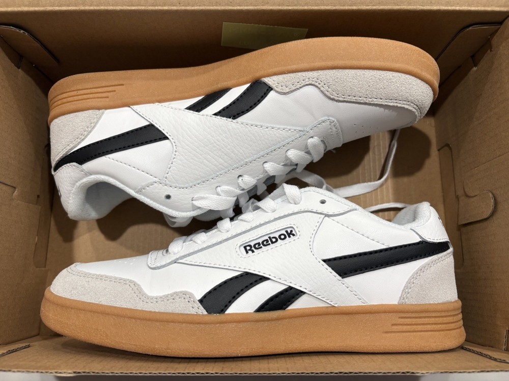 Reebok Women’s White Low-Top Sneakers Classic Lightweight Lace-Up Shoes Size 7