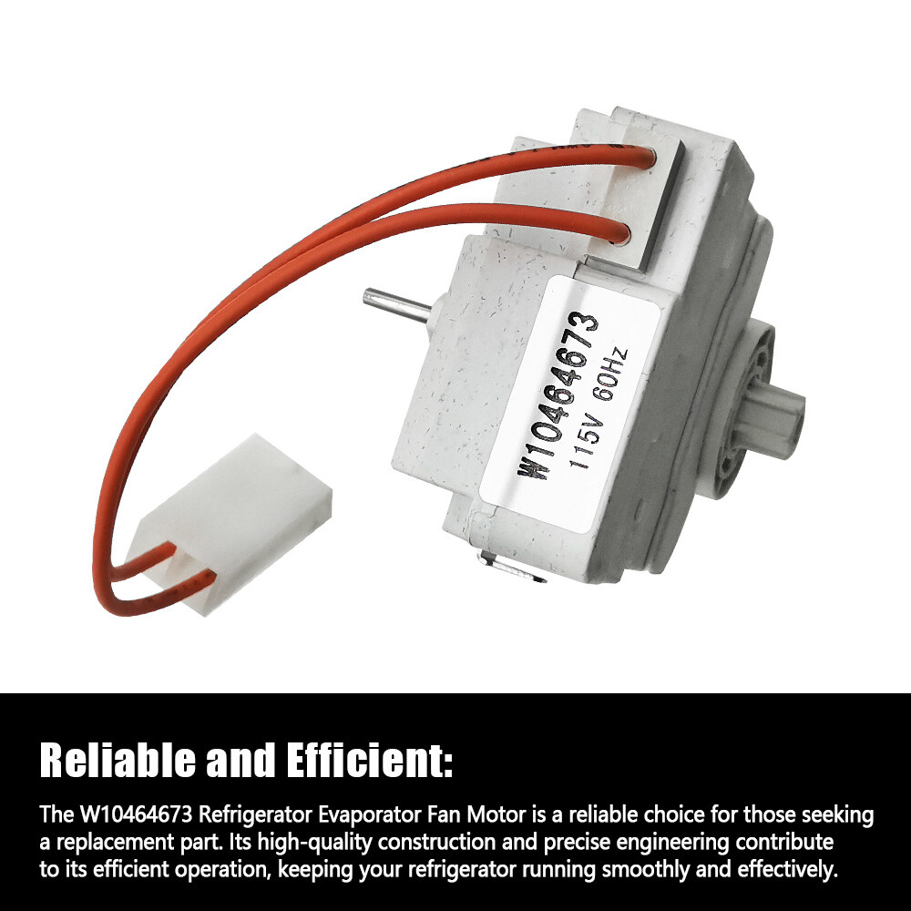For Whirlpool 115V Refrigerator Evaporator Fan Motor Replacement W10464673