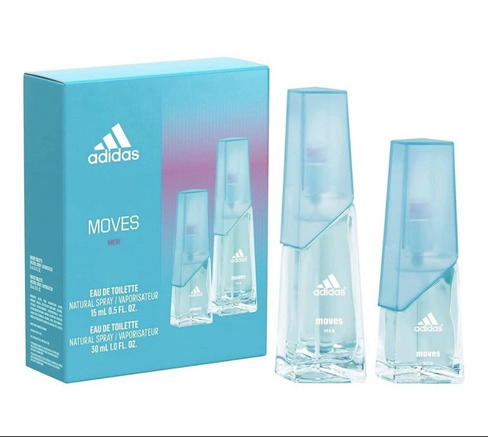 Adidas Moves For Her 2pc Gift Set - 1oz EDT Spray + 0.5oz EDT Spray