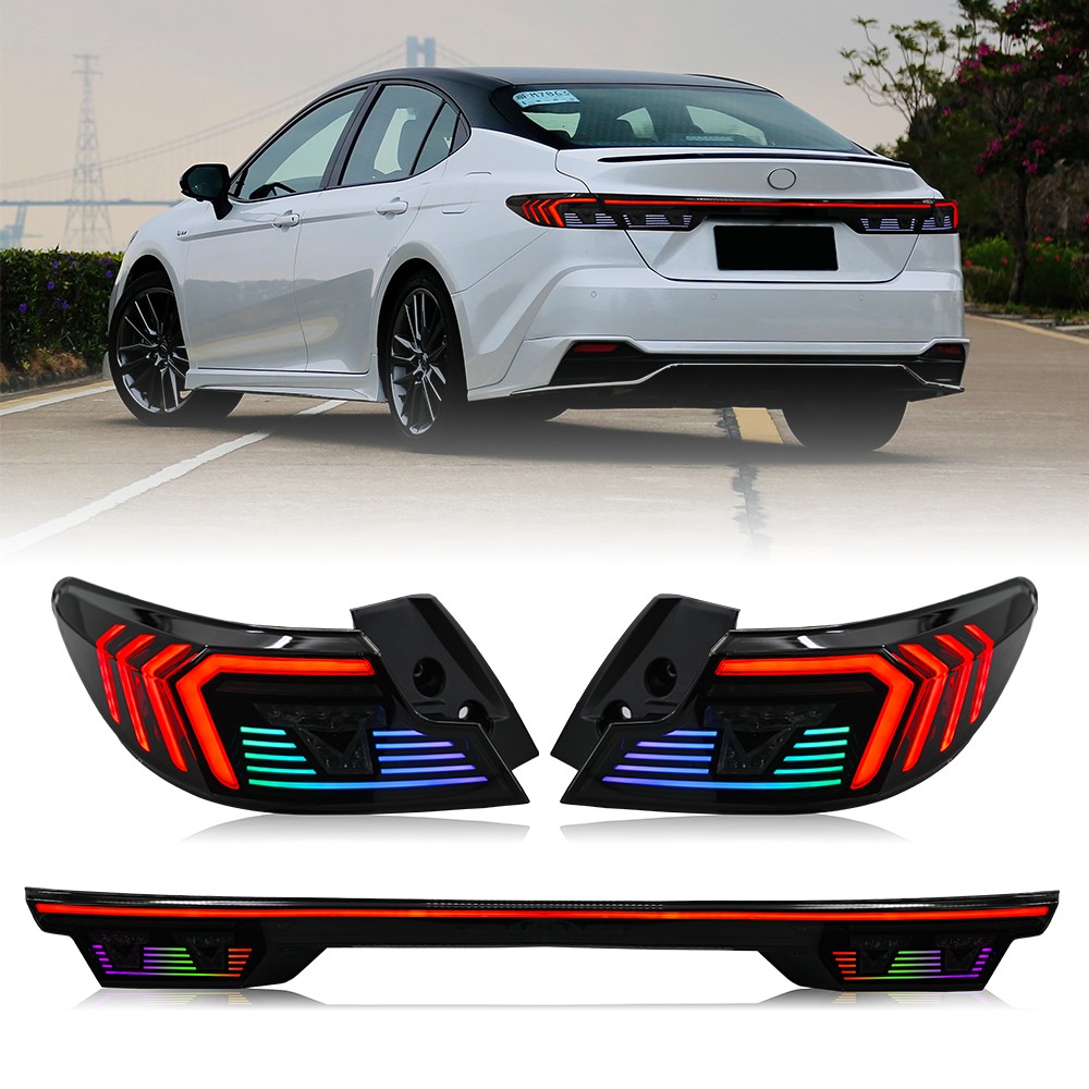 LED Tail Lights For Toyota Camry 2024-2026 LE SE XLE XSE Rear Lamp Center Light