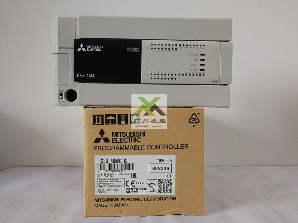PLC FX3U-48MR/DS NEW One Year Warranty #A6-4