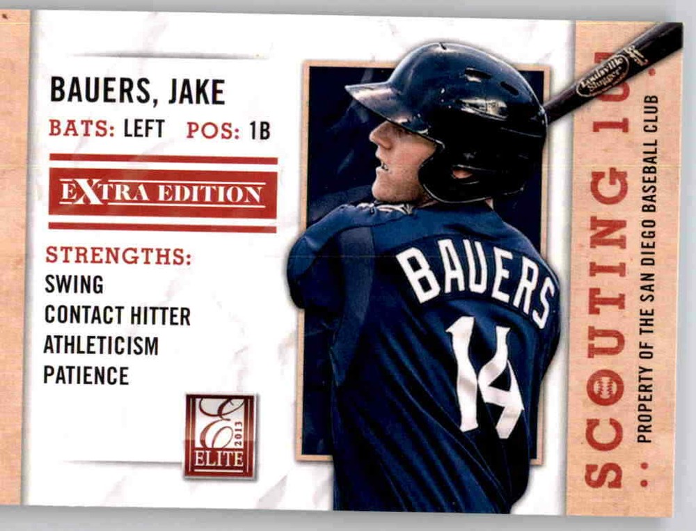 2013 Elite Scouting 101 Jake Bauers Rookie RC Padres MLB Insert #5