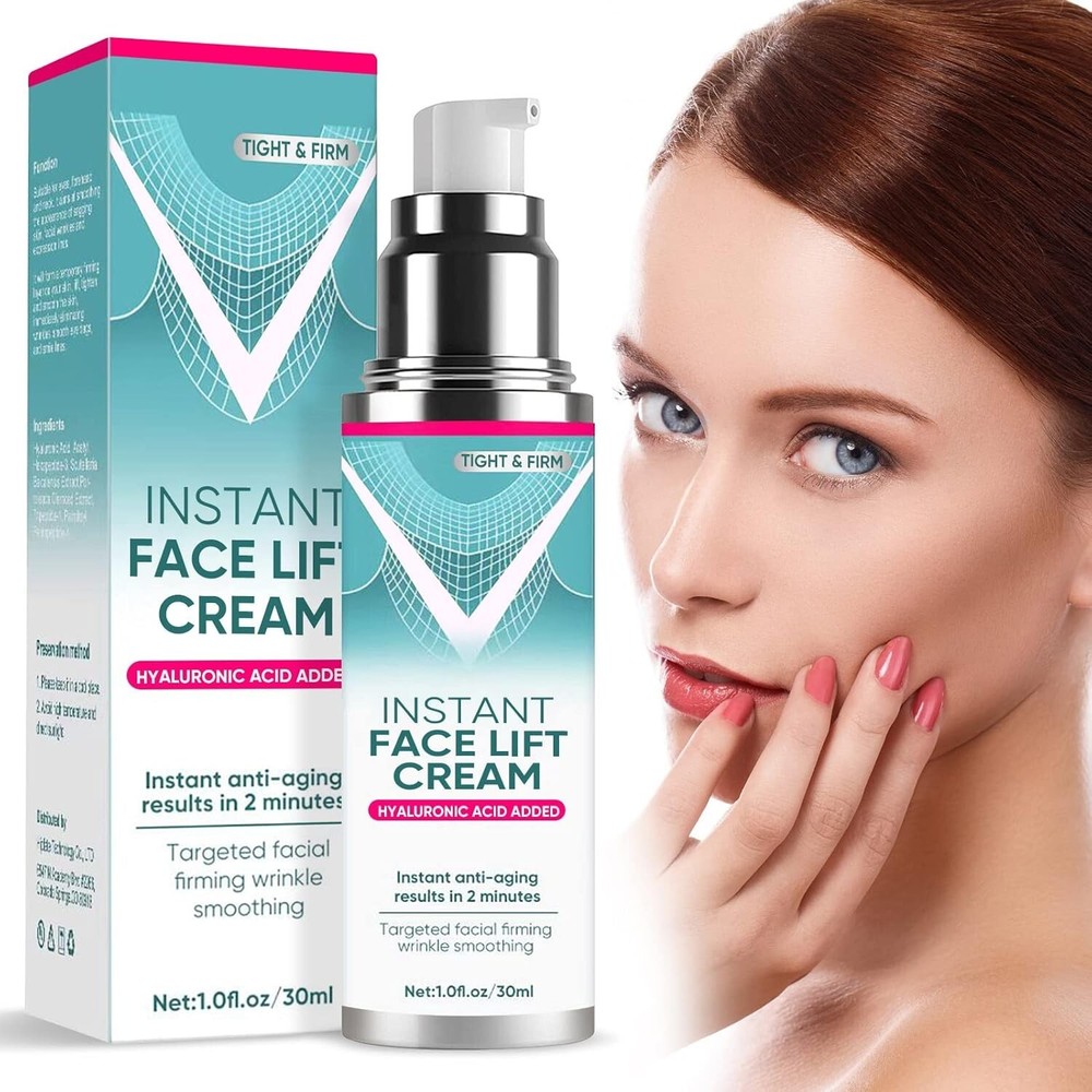 Instant Face Lift Cream, Mild Neck, Eye Anti-aging Serum with Plant Extract, Fac