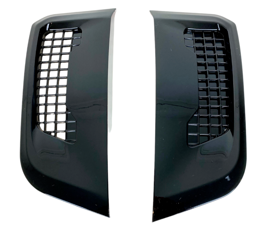 Land Rover Defender Side Vents Black Gloss Wing Grilles 2020 Onwards 90 110 130