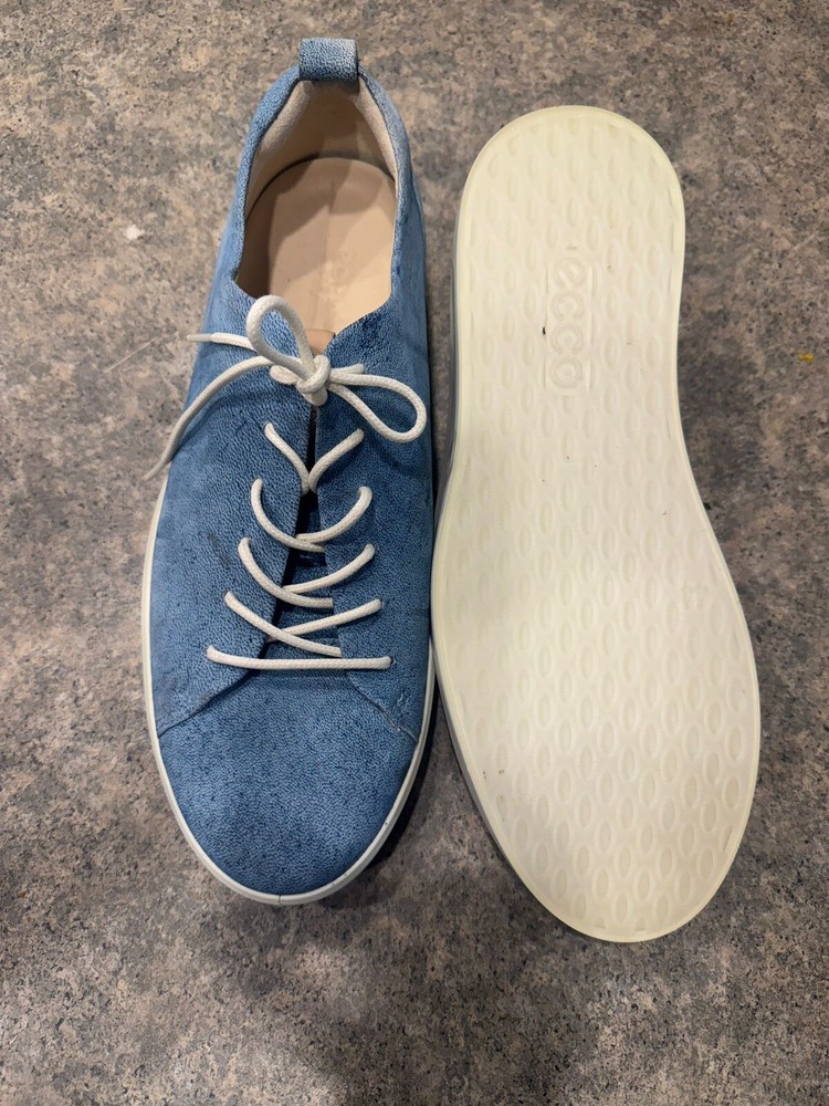 Mens Ecco Golf Biom Hybrid 2 Blue Perforated Leather Sneakers Shoes Size EU 44