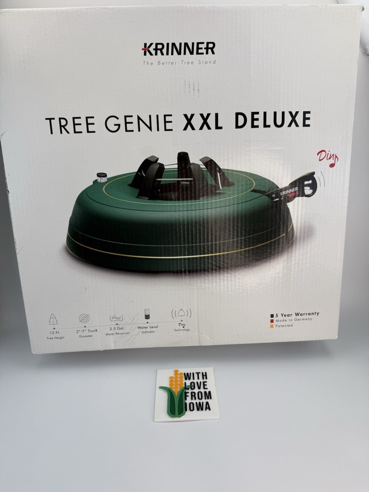 Krinner Tree Genie XXL Deluxe Christmas Tree Stand, Green